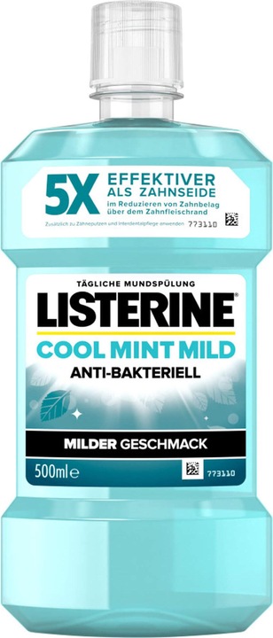 Image du produit Listerine Cool Mint Mild (500 ml, Bains de bouche)