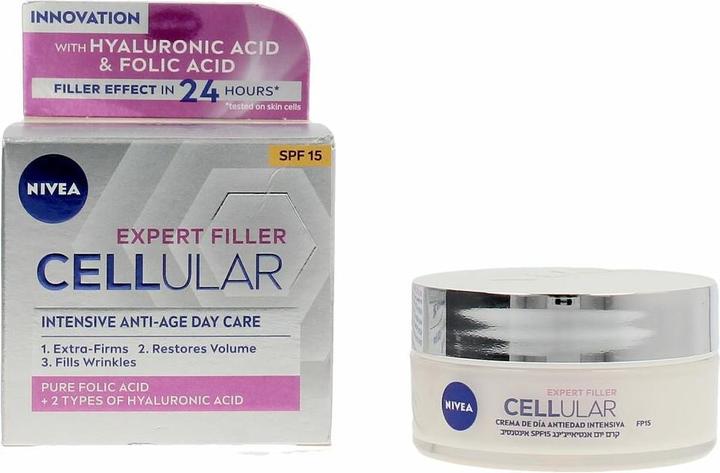 Actual product image NIVEA Cellular Filler Hialurónico y Fólico Crema Día Spf15 50ml (50 ml, Day cream, SPF 15)