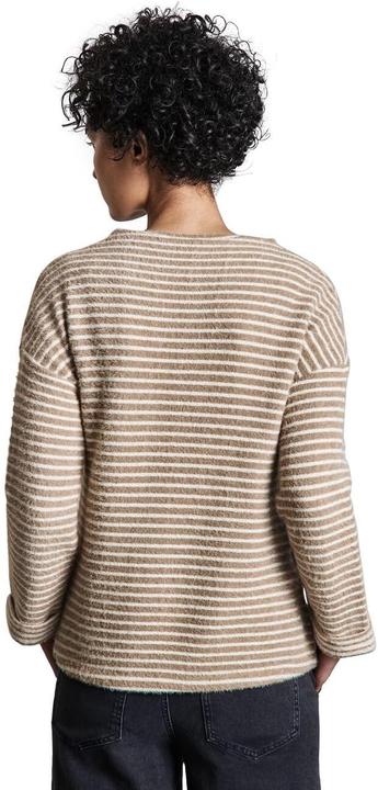 Actual product image Street One Comfortable Striped Women's Shirt with Three-Quarter Sleeve and Elastic Hem (46)