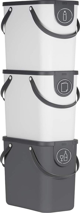 Produktbild Rotho Mülleimer ALBULINO, 25L, weiss sp. (25 l)