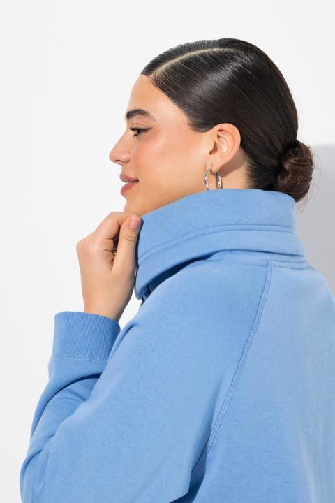 Actual product image Ulla Popken Drawstring Collar Long Sleeve Sweatshirt (42, 44)