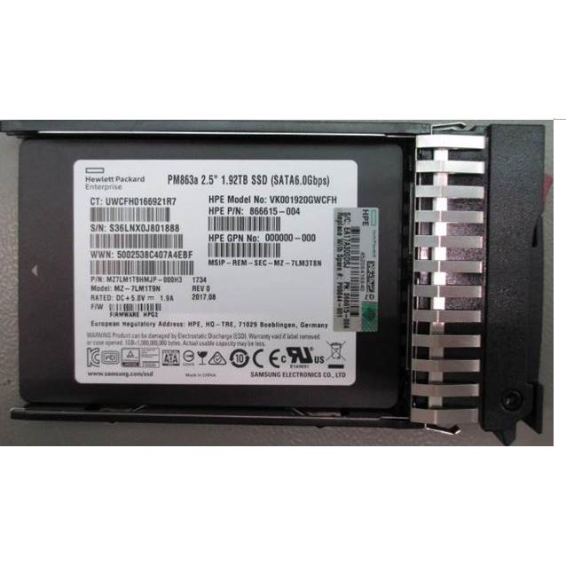 Thumbnail - HPE SSD 1.9TB 6G SFF SATA RI PLP (1900 GB), SSD