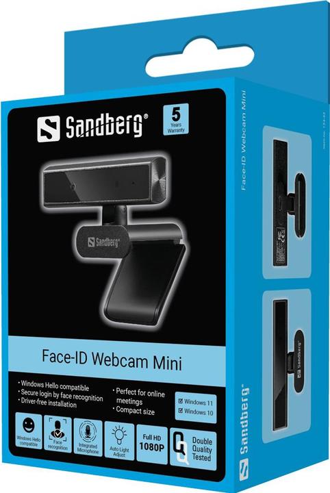 Immagine prodotto Sandberg Webcam Face-ID Mini (2 Mpx)