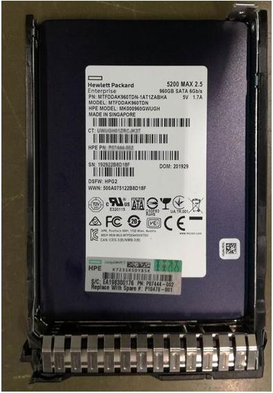 Produktbild HPE 960GB SATA SSD 2.5-inch SFF (960 GB, 2.5")