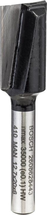 Bosch Professional Zubehör Nutfräser, 6 mm, D1 12,7 mm, L 19,6 mm, G 51 mm