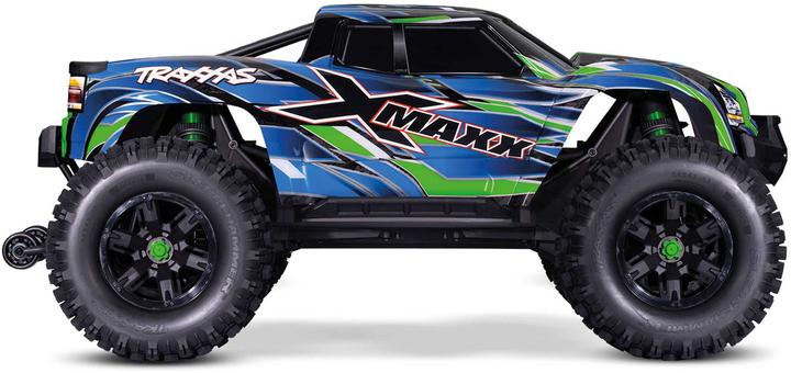 Actual product image Traxxas M.TRUCK X-MAXX 8S BELTED 4WD EP RTR GREEN TQi 2.4GHz BRUSHLESS WITHOUT charger and WITHOUT battery (RTR Ready-to-Run)