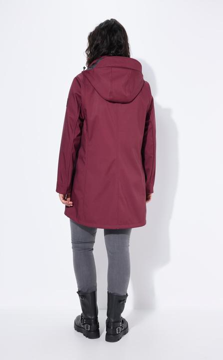 Produktbild Ulla Popken HYPRAR Softshelljacke, wasserabweisend, Kapuze (50, 52)