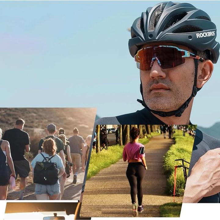 Productafbeelding Rockbros Fototrope fietsbril met UV-bescherming en corrigerende inzet - Multicolour (Veelkleurig, Veelkleurig)