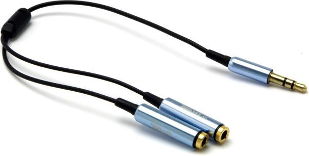 Actual product image G&BL Headphone splitter cable, blue (0.20 m)