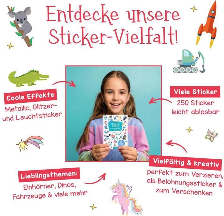 Produktbild ARS Glitzerspass Einhorn-Sticker