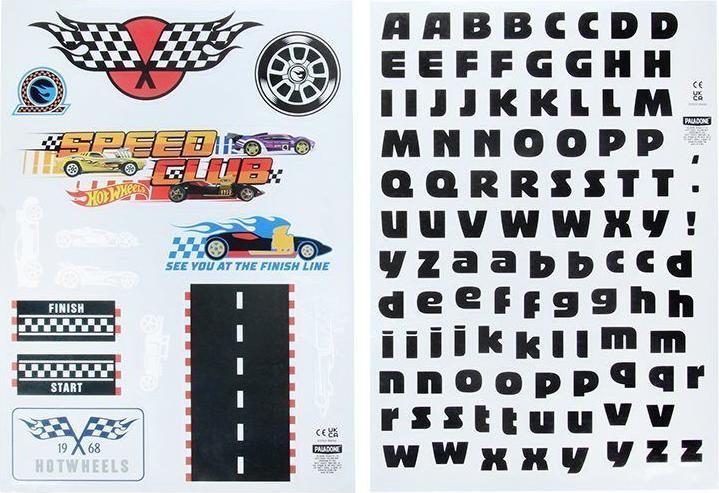 Actual product image Paladone Products Paladone Hot Wheels Personalisation Wall Decals
