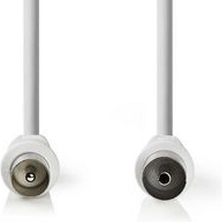 Actual product image Nedis Coaxial cable | IEC (Coax) male | IEC (Coax) female | Nickel-plated | 90 dB | 75 Ohm | Double (90 dB, Antenna cable)