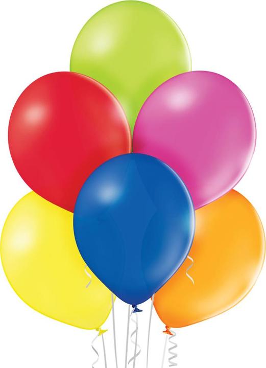Image du produit Belbal Ballon Glossy Multicolore, Ø 30 cm, 50 pièces (50 x)