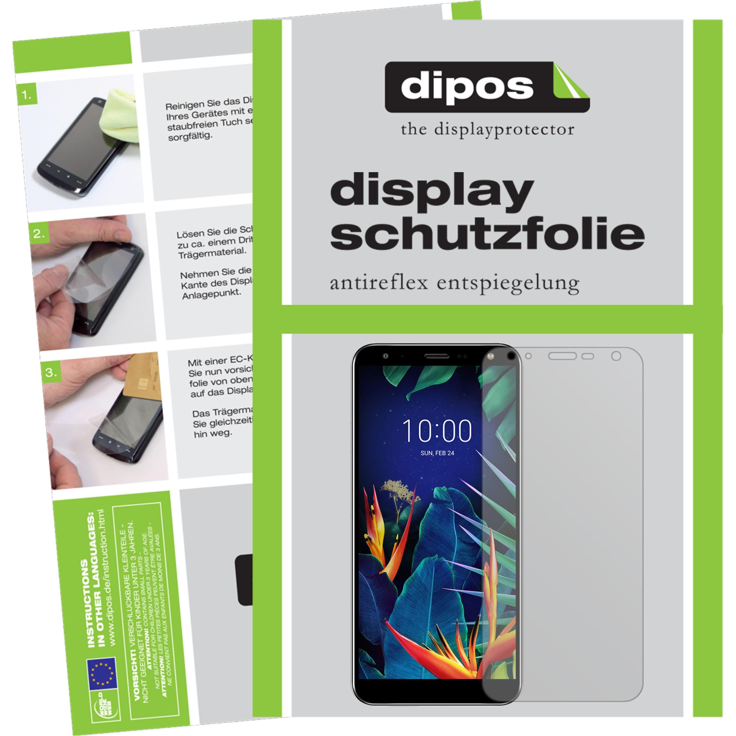 Thumbnail - Dipos Displayschutzfolie Antireflex (2 Stück, LG K40s), Smartphone Schutzfolie, Transparent
