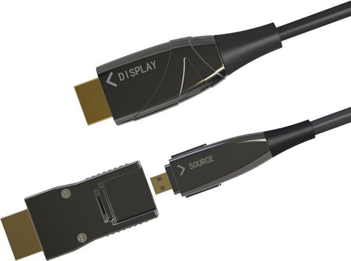 Actual product image Techly Micro HDMI AOC fiber optic cable (50 m)