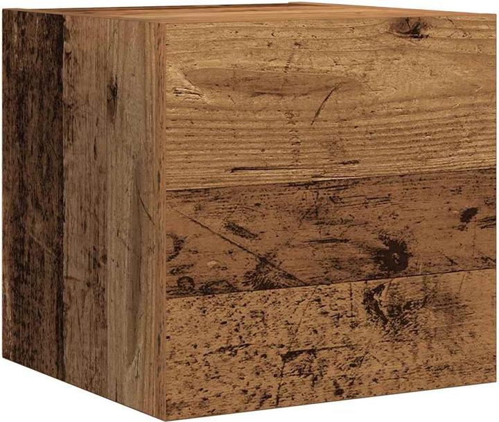 Actual product image VidaXL 7-tlg. TV-Schrank-Set Wandmontage Altholz-Optik Holzwerkstoff (100 x 30 x 30 cm)