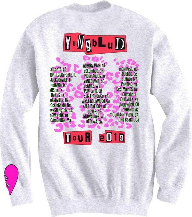 Produktbild Yungblud Erwachsene Tour Rücken & Ärmel drucken Sweatshirt (XS)