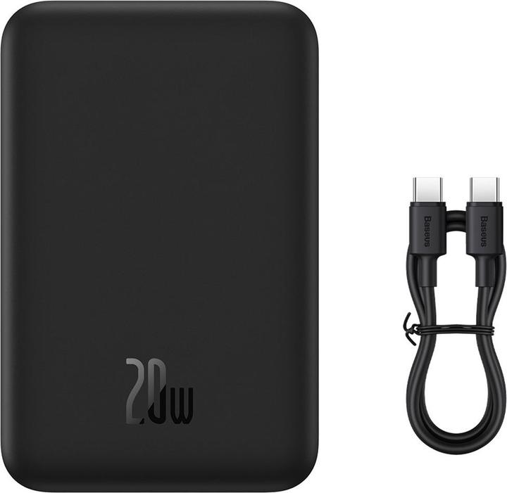 Actual product image Baseus Powerbank Magnetic Mini 20000mAh 20W (black) (20000 mAh, 20 W, 74 Wh)