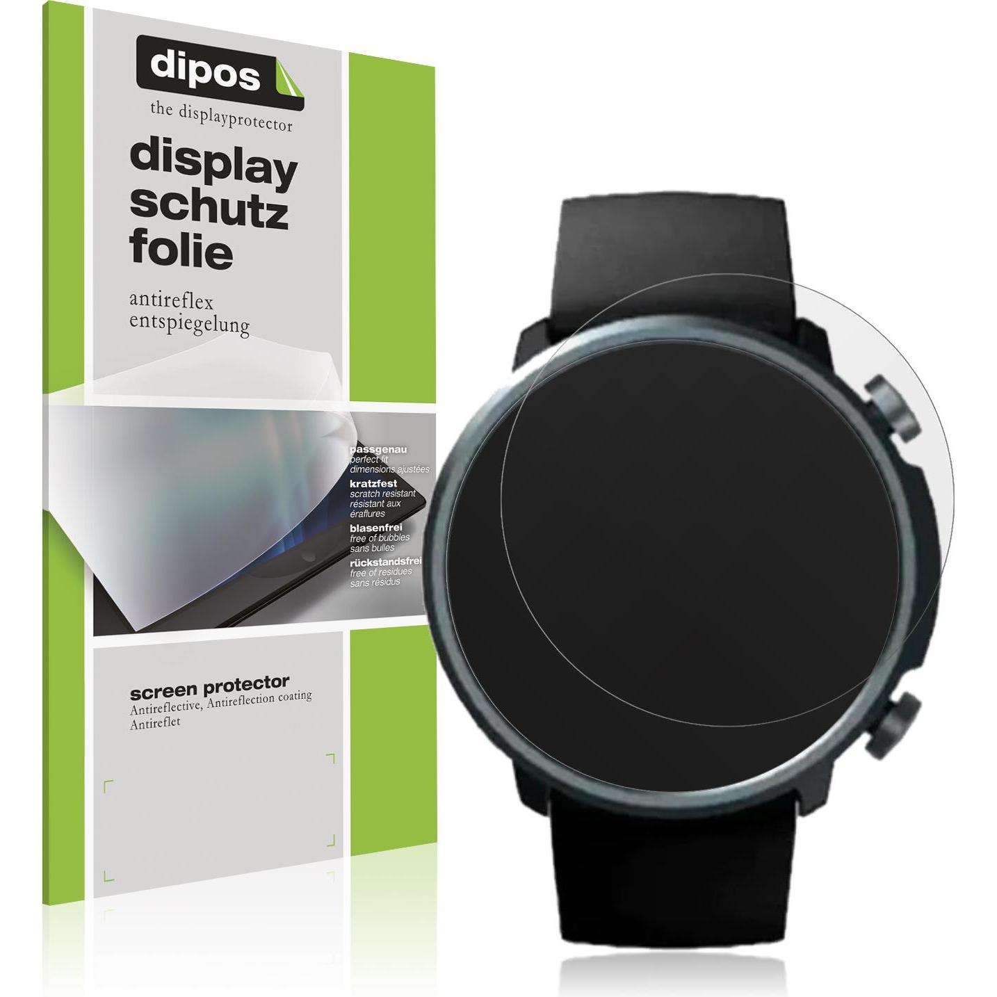 Dipos Displayschutzfolie Antireflex, Smartwatch Schutzfolie, Transparent