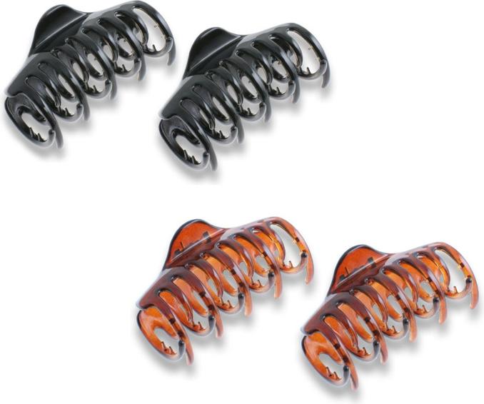 Immagine prodotto Trisa Fermaglio per capelli rotondo grande 80 mm marrone 2 pz. (2 pz.)