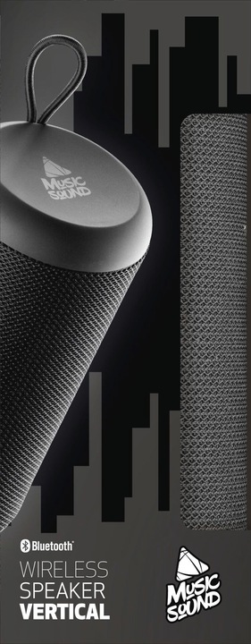 Produktbild Cellularline MusicSound Wireless Vertical Lautsprecher schwarz (5 h, Stromversorgung über USB)