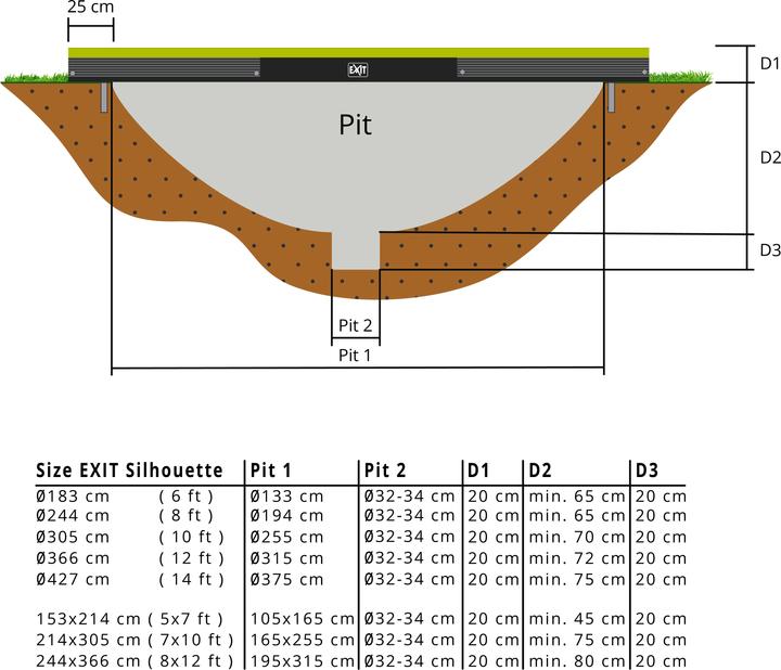 Actual product image Exit Silhouette