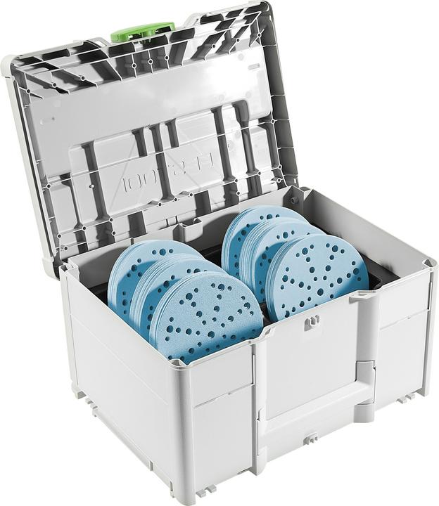 Festool Systainer³ d'abrasifs SYS-STF D150 GR set (P80, P180, P220, P60, P120, P150)