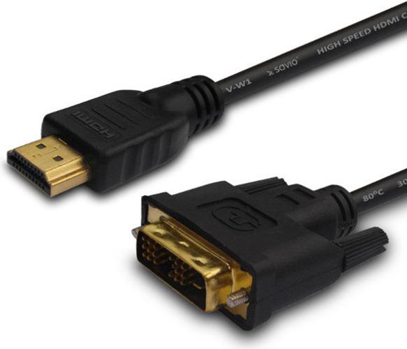 Savio CL-139 Video Cable Adapter DVI-A HDMI Type A (Standard) (1.80 m)