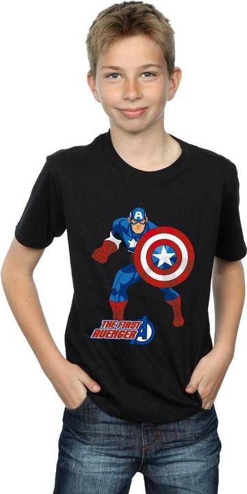 Actual product image Captain America Boys The First Avenger T-Shirt (128)