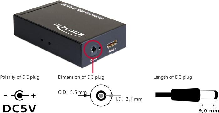 Produktbild Delock Konverter HDMI - 3G-SDI (Digital -> Digital)