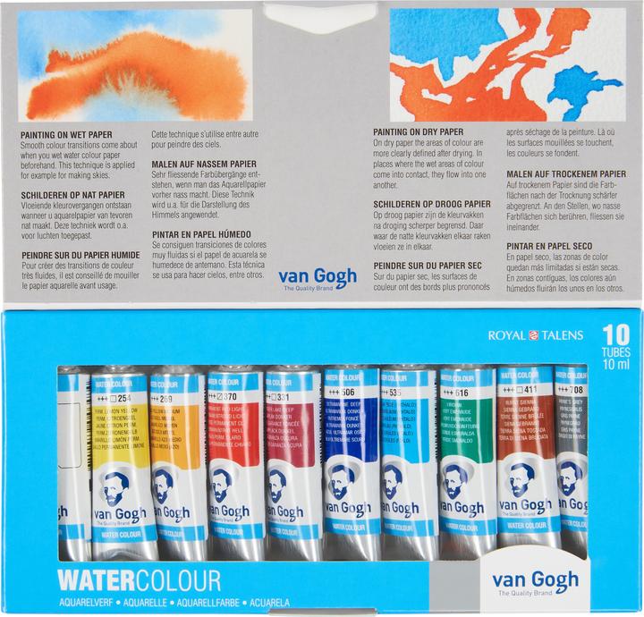 Van Gogh Aquarellfarbe Basis-Set, 10 ml, Mehrfarbig (10000 ml)