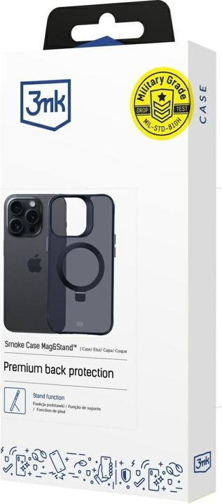 Produktbild 3MK Smoke Case Mag&Stand pro Apple iPhone 16 Pro Max (Apple iPhone 16 Pro Max)