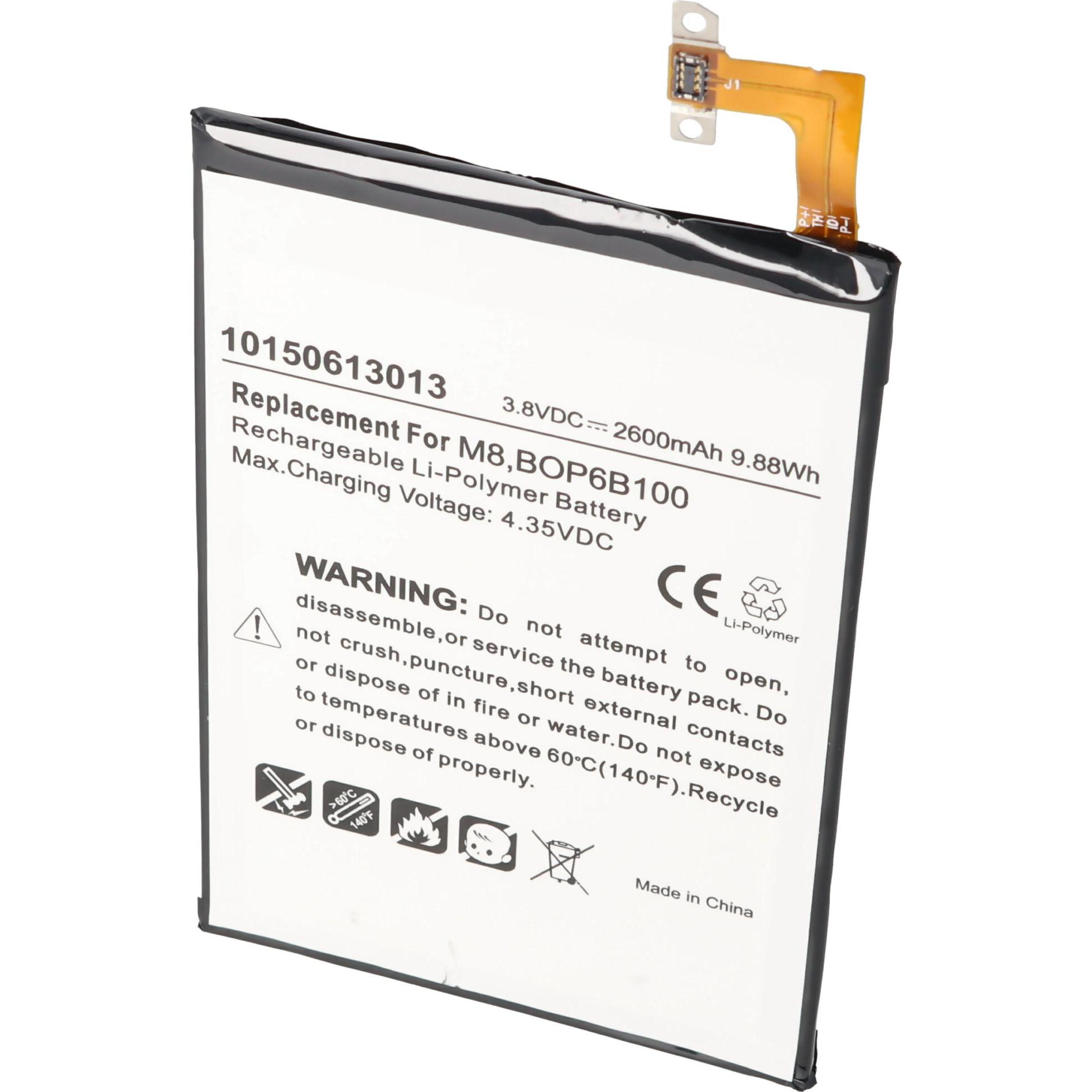 Thumbnail - AccuCell Akku HTC One M8, 35H00214-00M, 35H00214-01M, B0P6B100, BOP6B100, M8S, Smartphone Akku