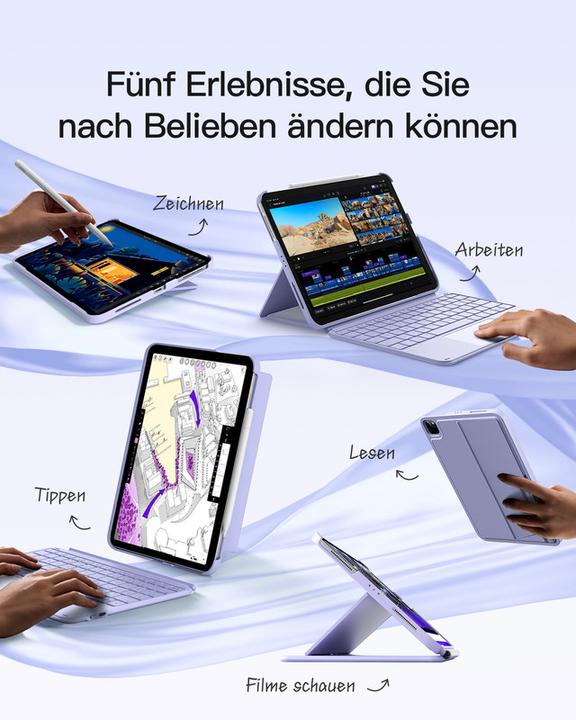 Productafbeelding Inateck Keyboard iPad 04122 purple (KB04122 purple) (DE)