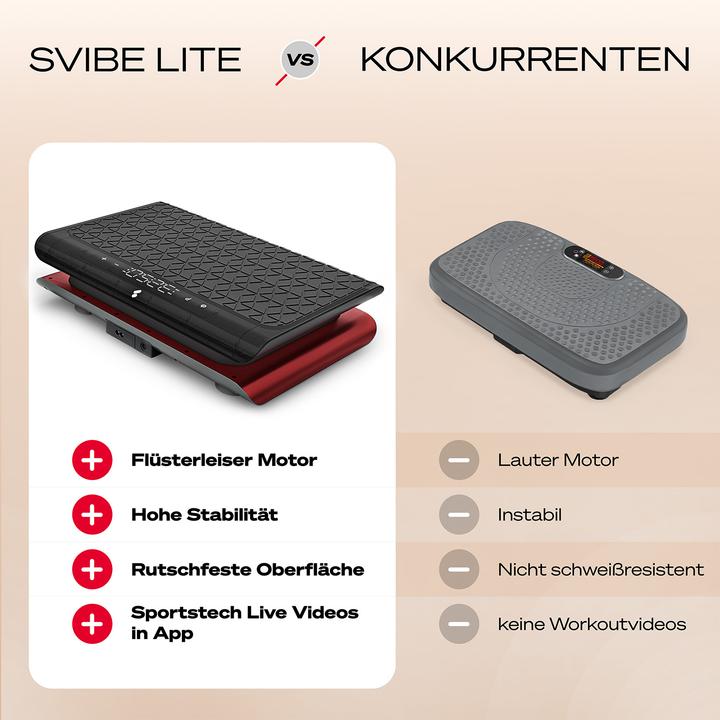 Produktbild Sportstech sVibe Lite Vibrationsplatte Rot