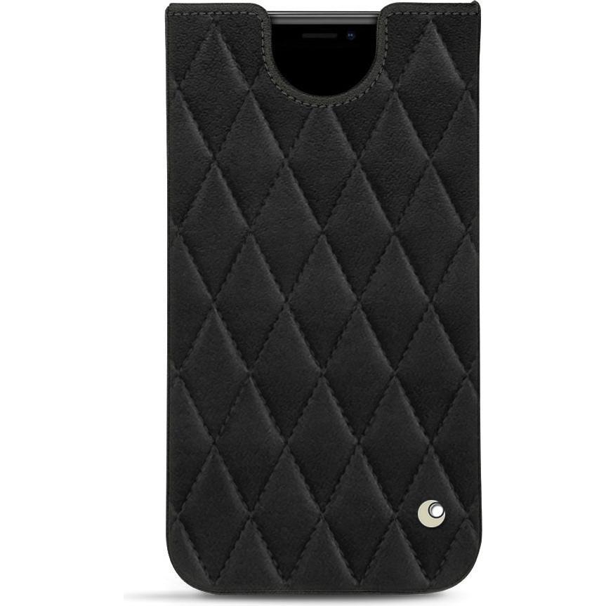 Noreve Lederschutzhülle (Apple iPhone 11 Pro Max), Smartphone Hülle, Schwarz