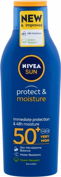 Produktbild NIVEA Sun Protect & Moisture (Sonnenmilch, SPF 50, 200 ml, 300 g)