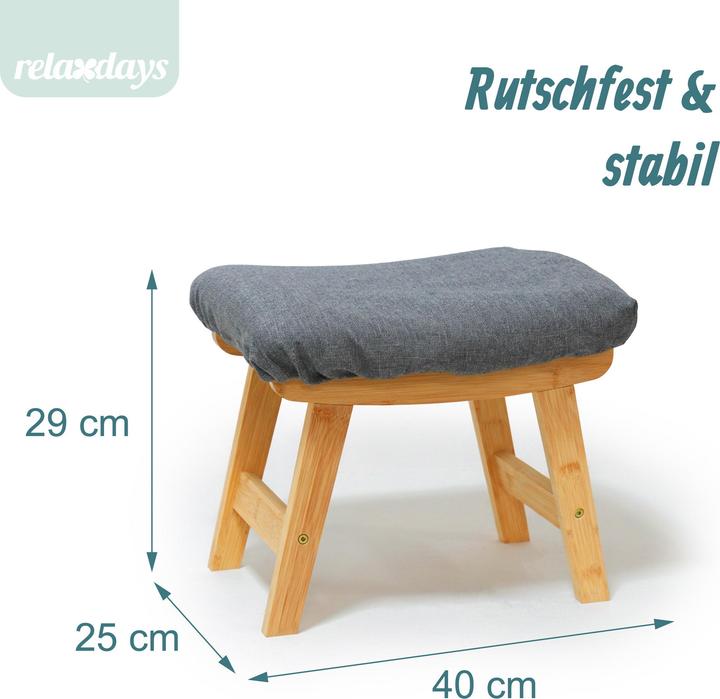 Actual product image Relaxdays ottoman