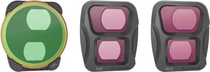 Actual product image Sunnylife Set of 3 A3-FI685 filters with adjustable CPL, CPL ND8 ND1 (Drone filters, DJI Mini 3 Pro)