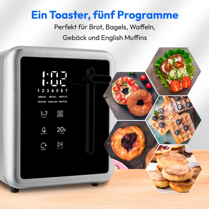 Produktbild Medion Life MD12102 Toaster silber