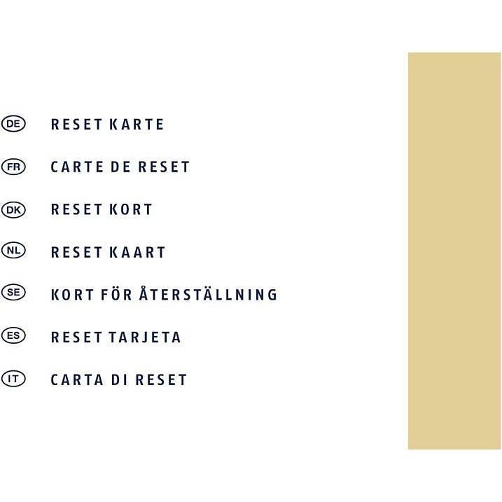 Abus, Controllo degli accessi, TECTIQ Reset Card