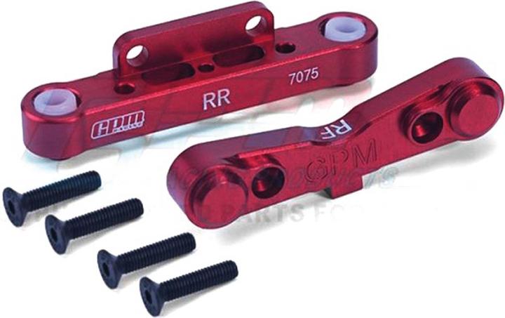 Image du produit GPM Support de triangle en aluminium, inférieur arrière rouge ARRMA Krat, Tal, Typh, Sent, Out