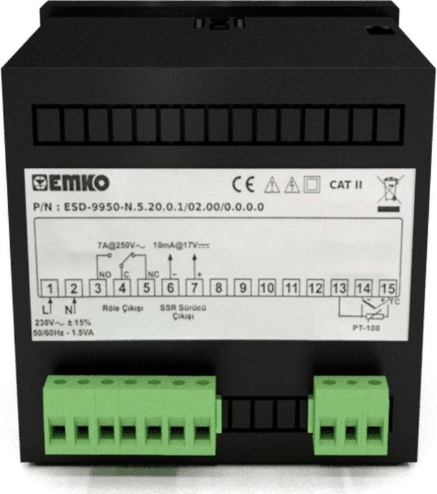 Productafbeelding Emko Temperatuurregelaar met roterende regeling 24VAC/DC sal-sensor ingang