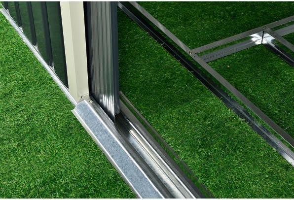 Actual product image Juskys Metal tool shed with pitched roof