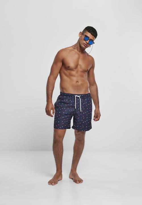 Actual product image Urban Classics Pattern Swim Shorts (L)