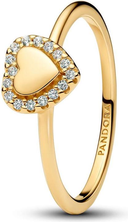Produktbild Pandora Gravierbarer Herz Strahlenkranz Ring (60)