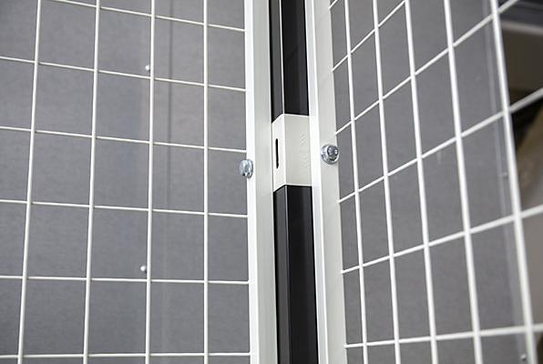 Actual product image Axelent X-STORE 2.0 partition system, wall section, height 1100 mm, width 250 mm.