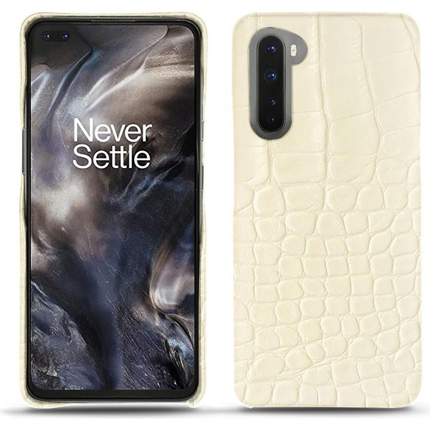 Noreve Lederschutzhülle (OnePlus Nord), Smartphone Hülle, Weiss