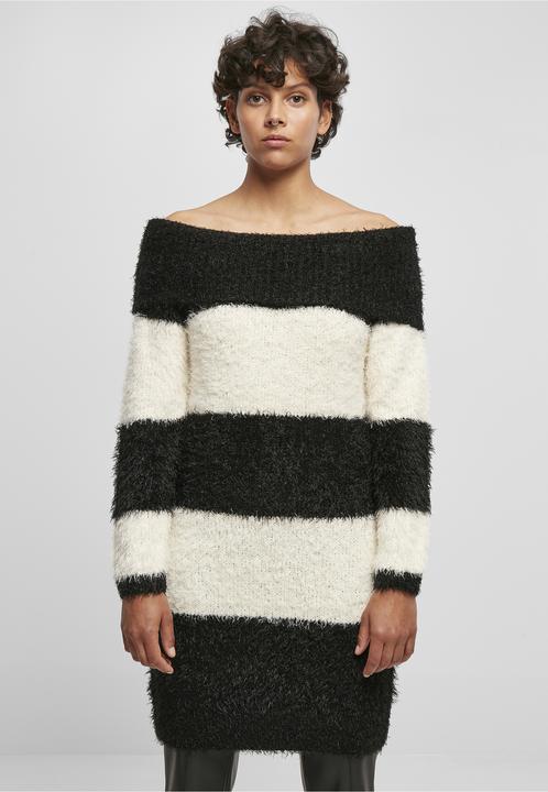 Produktbild Urban Classics Ladies Off Shoulder Feather Dress - 19413 (XXL)