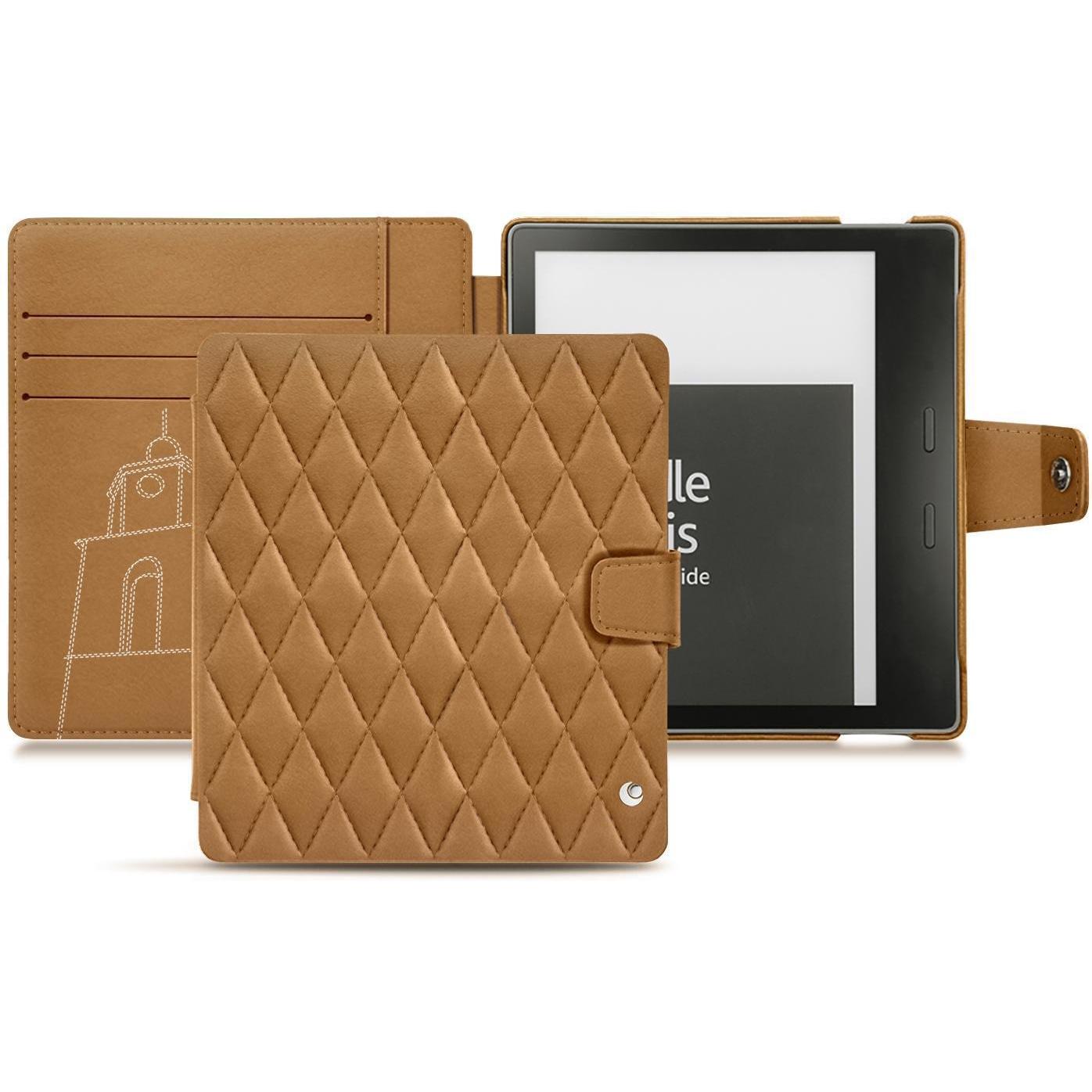 Noreve Lederschutzhülle Wallet (Kindle Oasis 2017), eReader Zubehör, Braun